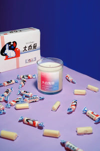 White Rabbit Candy Candle