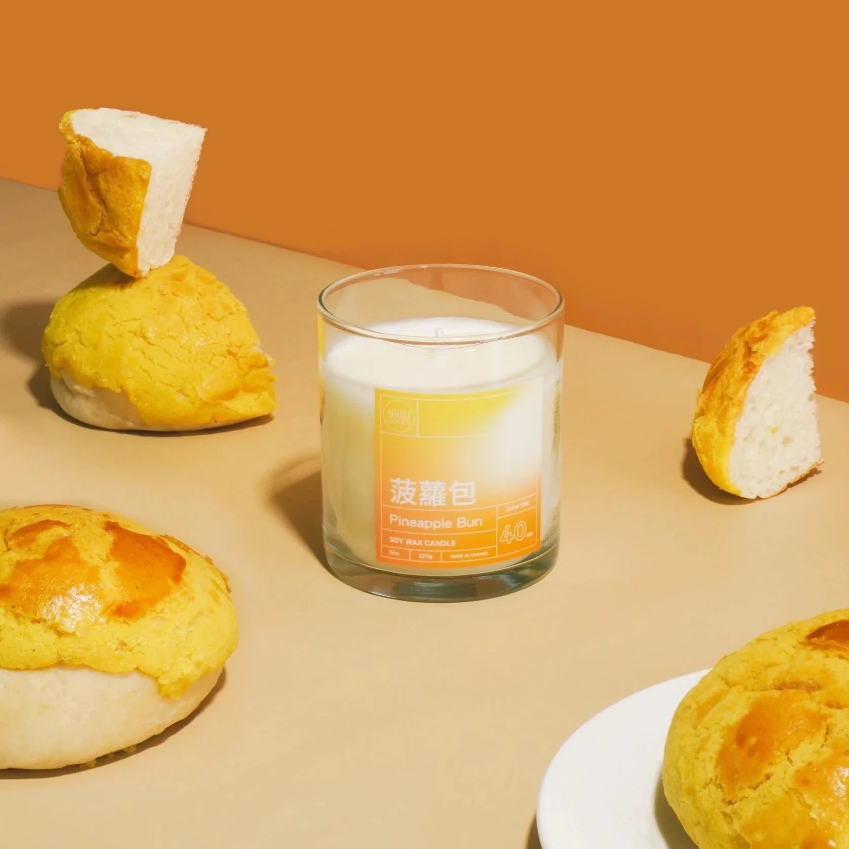 Pineapple Bun Candle